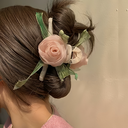 Sleeping Beauty Rose Clip