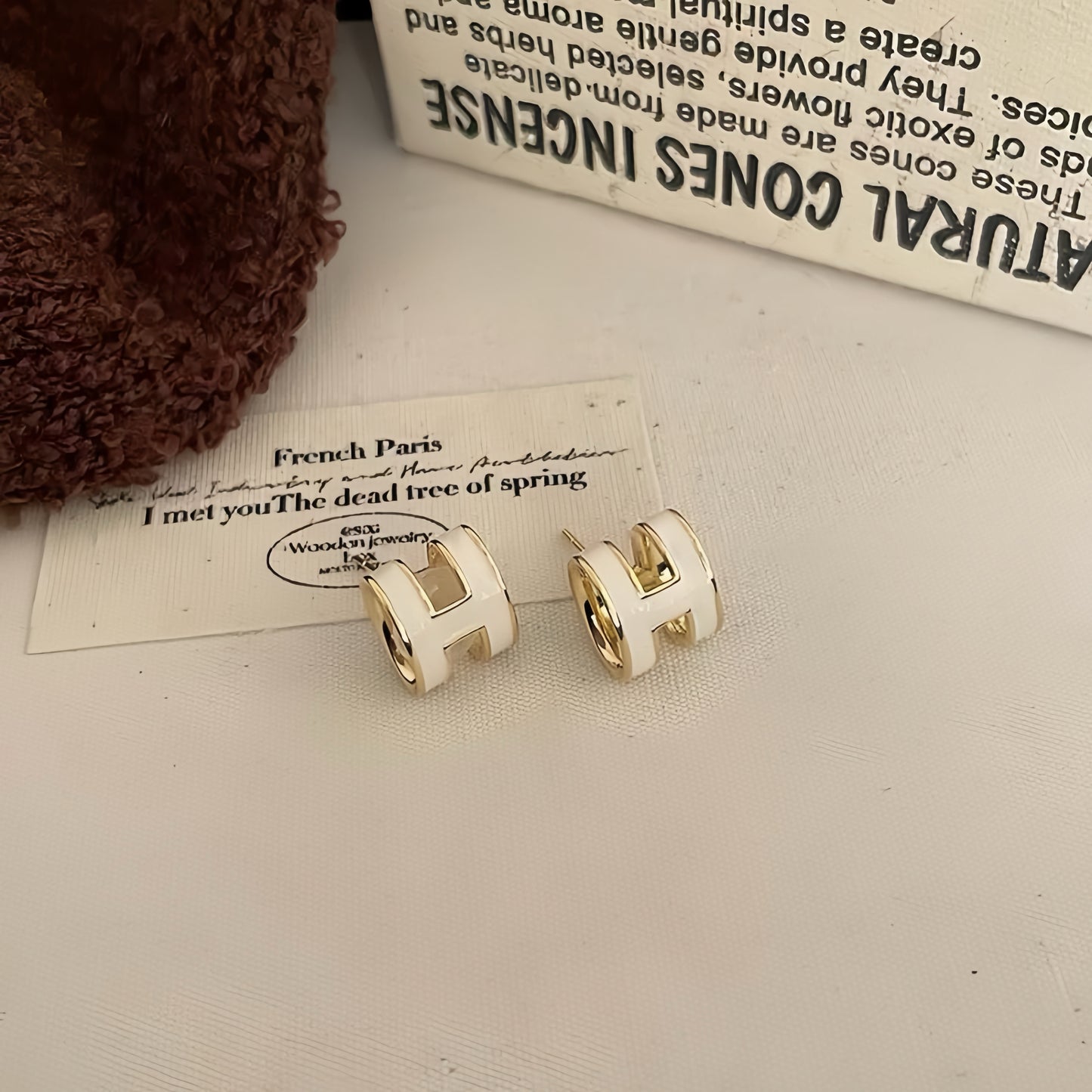 "H" Earrings
