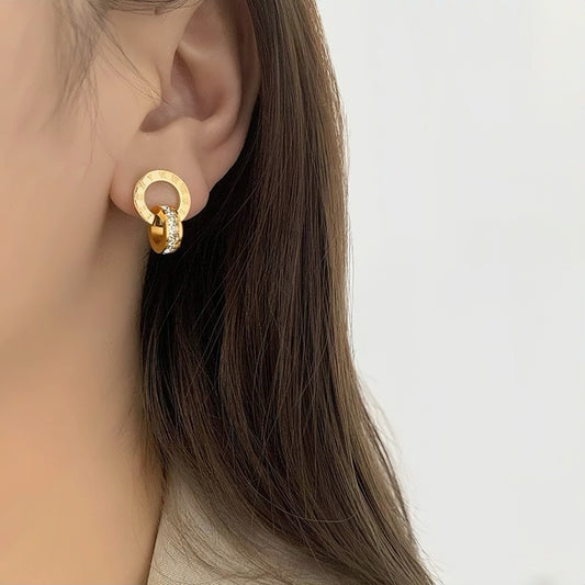 Roman Circle Earrings