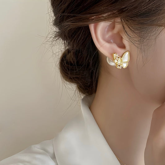 Pearl-Butterfly Earrings