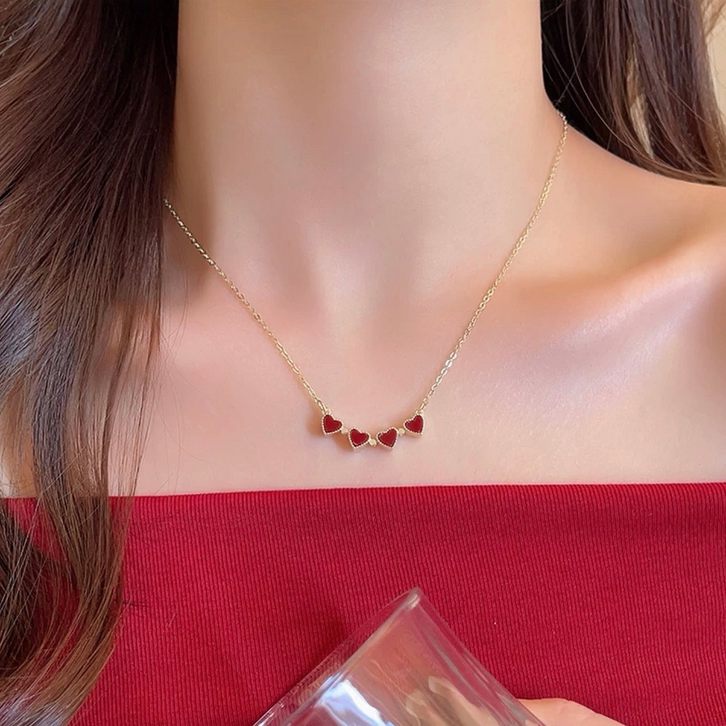 Clover Heart Necklace